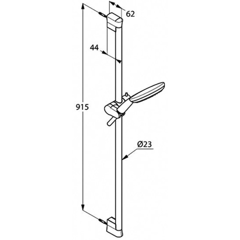 Set dus KLUDI Freshline 6794005-00, 3 functii, crom