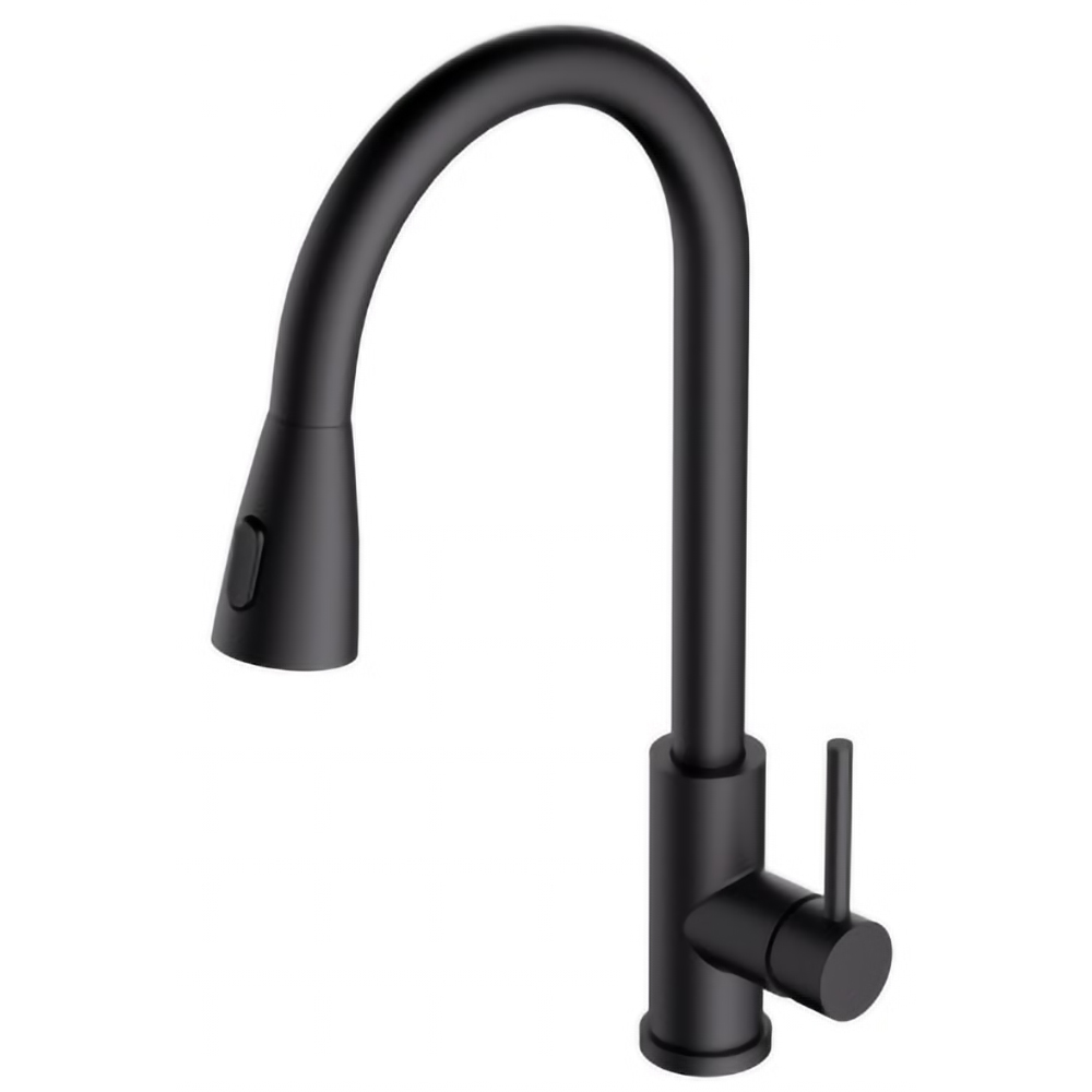 Baterie bucatarie ALVEUS Primrose G90, dus extractibil, alama sanitara, negru