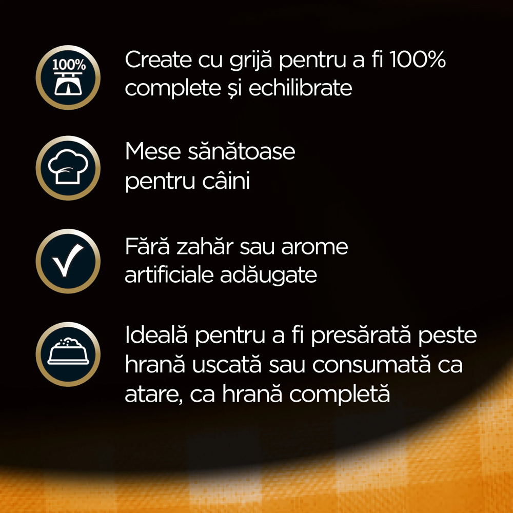 Hrana umeda pentru caini CESAR, Adult, Pui si legume in sos, 100 g