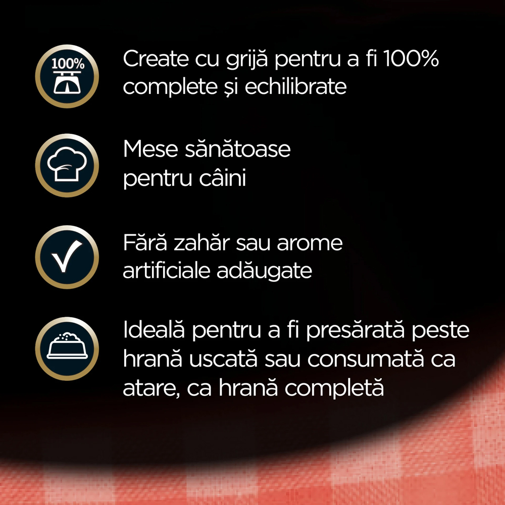 Hrana umeda pentru caini CESAR, Adult, Vita si legume in aspic, 100 g