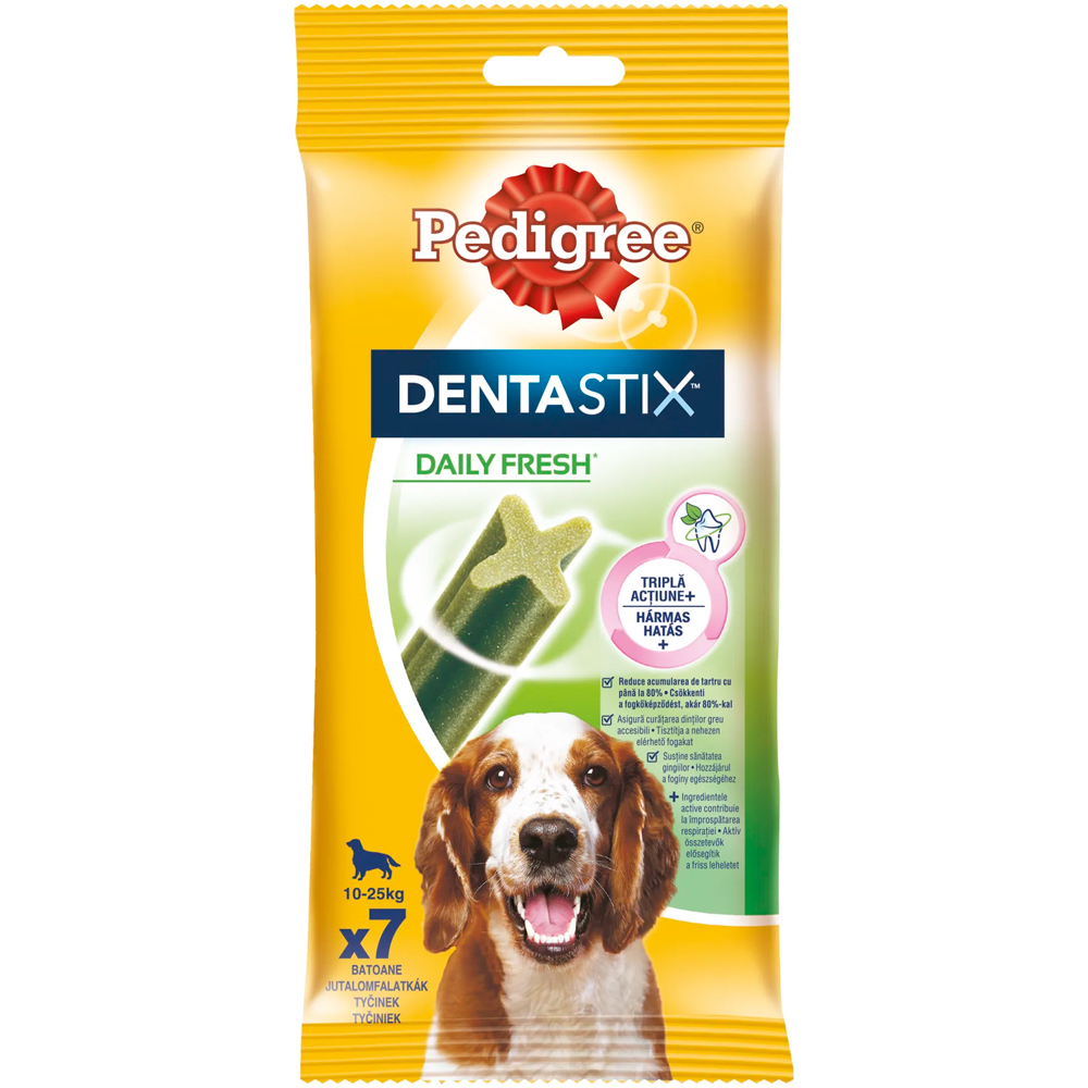 Recompensa pentru caini PEDIGREE DentaStix Eucalipt M, 180 g