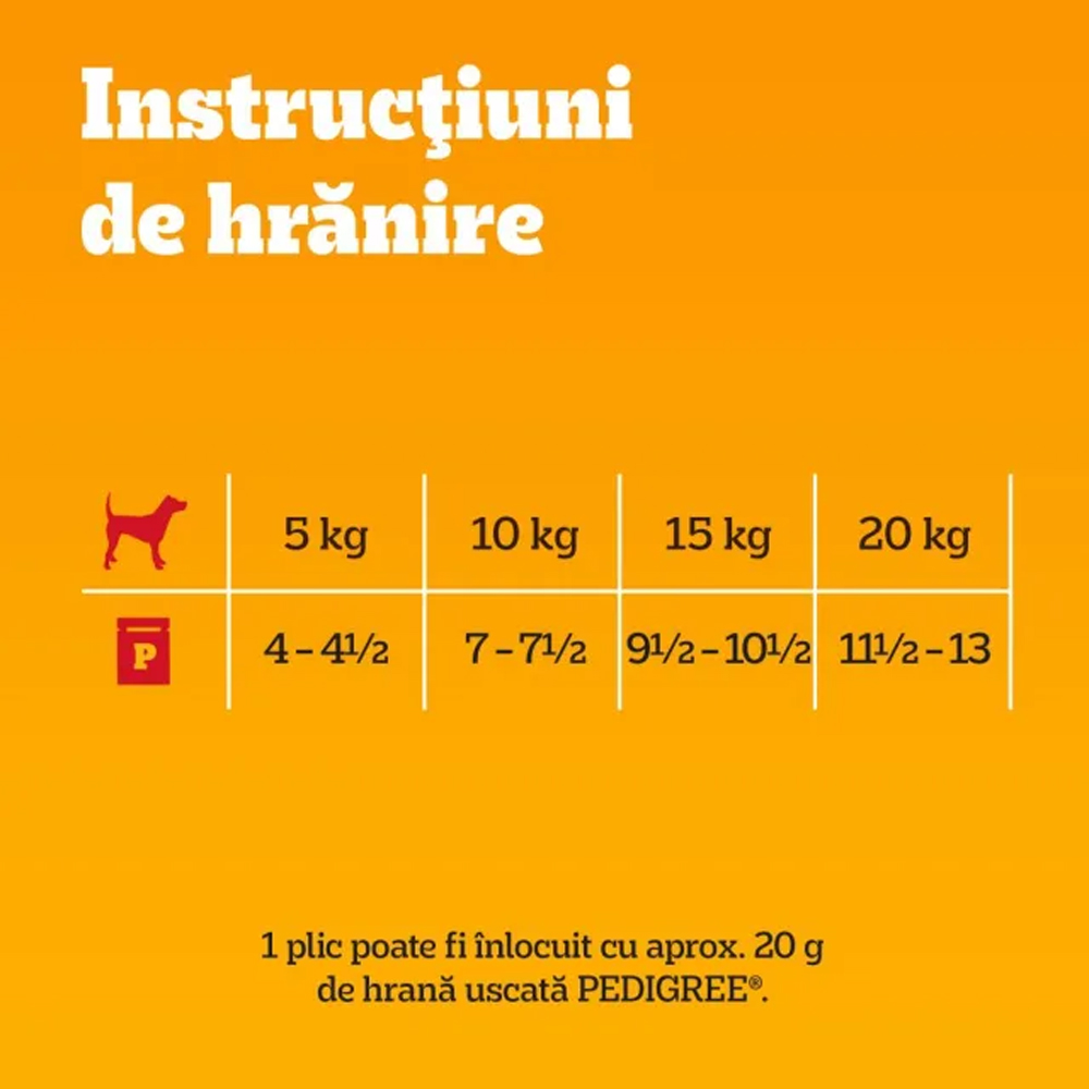 Hrana umeda pentru caini PEDIGREE, Adult, Vita si Ficat, 100 g