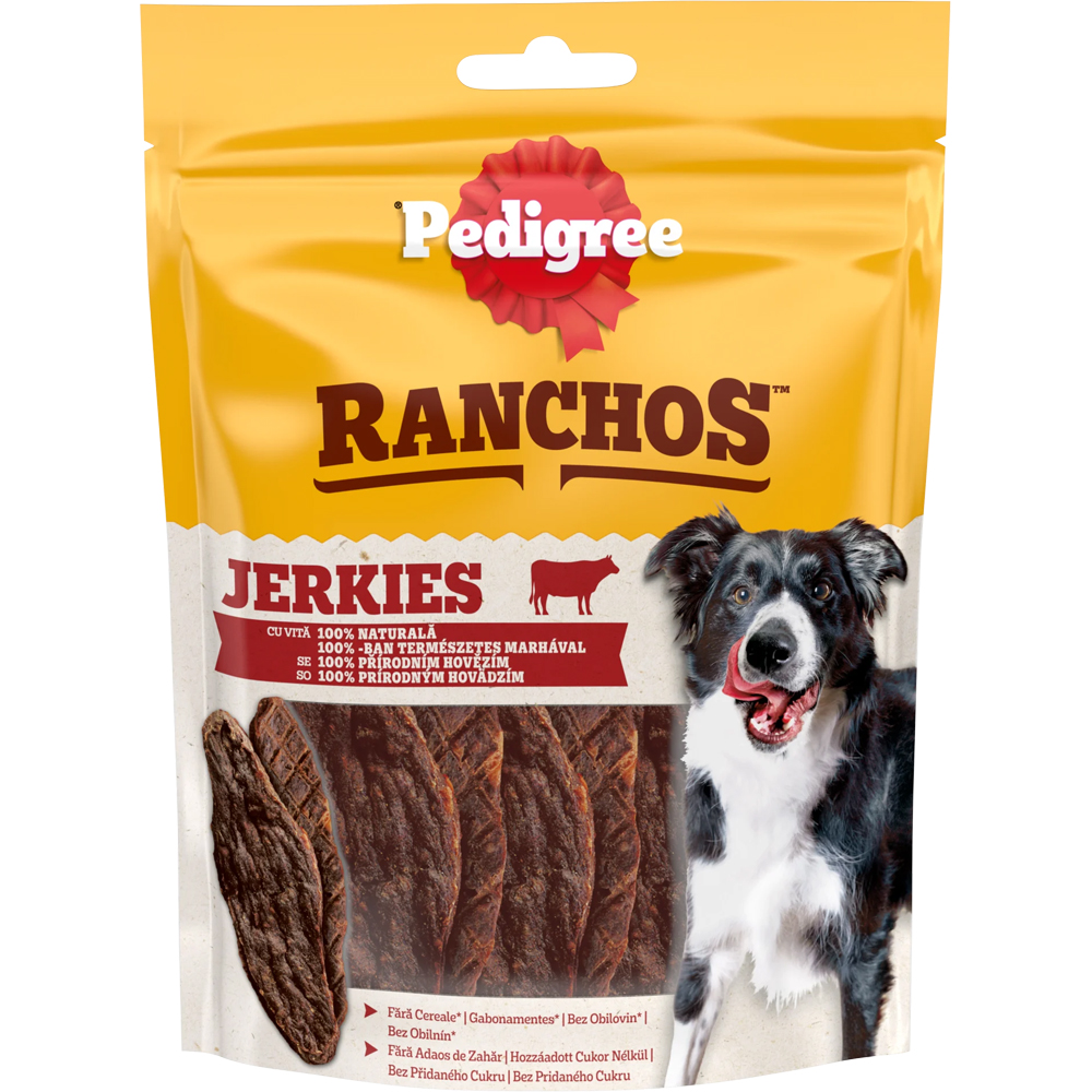Recompense pentru caini PEDIGREE Ranchos Jerkies, Vita, 70 g