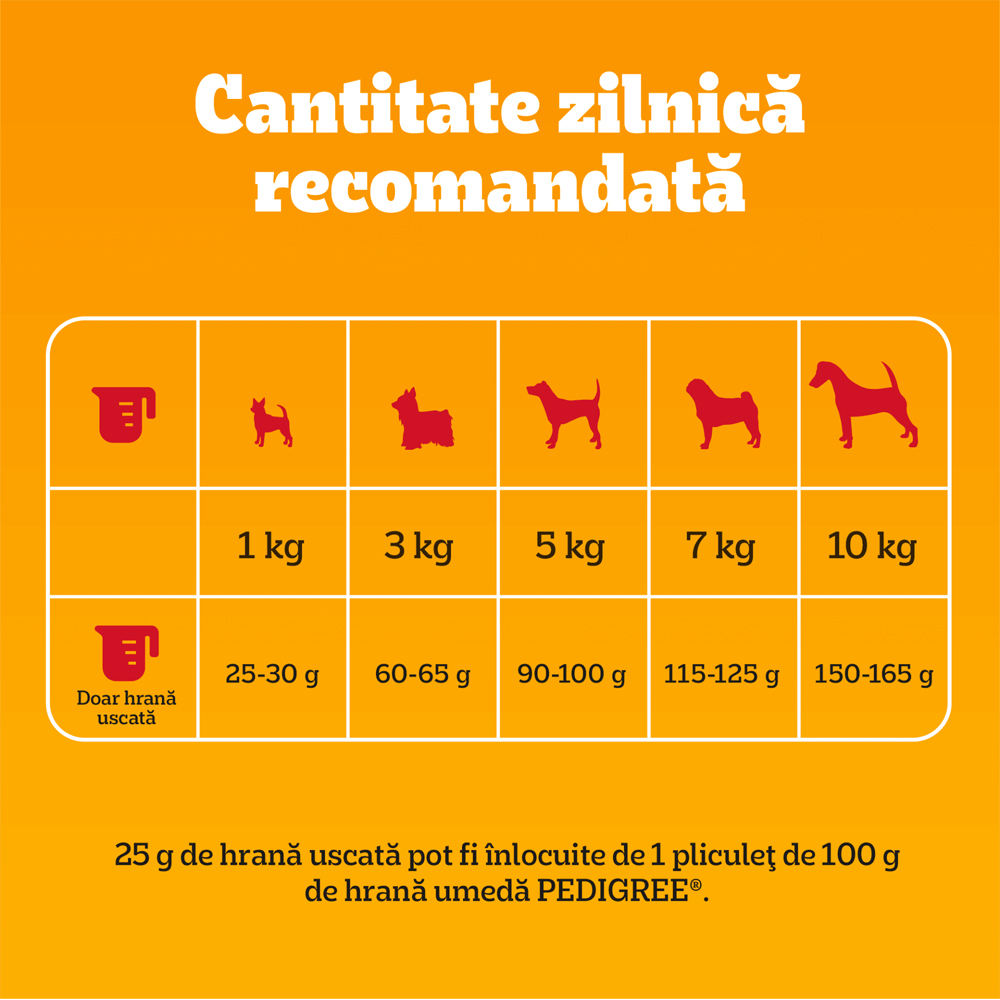 Hrana uscata pentru caini PEDIGREE, Adult, Pasare si Legume, 500 g