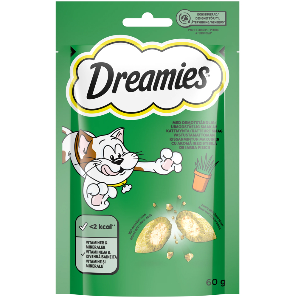 Recompense pentru pisici DREAMIES Catnip, 60 g