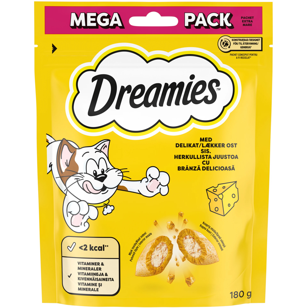 Recompense pentru pisici DREAMIES, Branza, 180 g