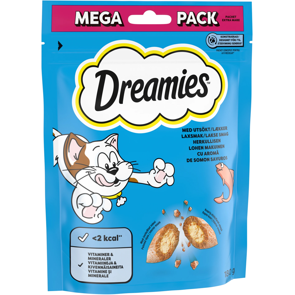 Recompense pentru pisici DREAMIES, Somon, 180 g