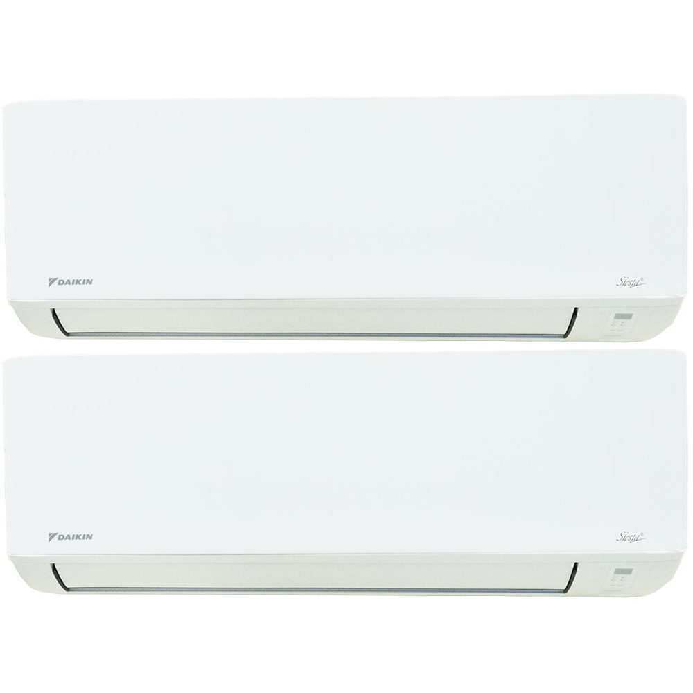 Sistem aer conditionat pentru 2 incaperi DAIKIN Siesta, 2x9000BTU, unitate externa 14000BTU, A/A, Inverter, Functie Incalzire, alb