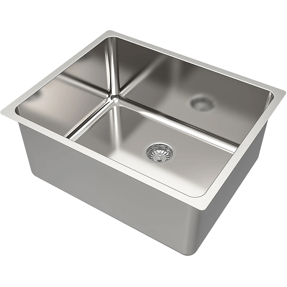 Chiuveta bucatarie GoodHome Villach, 1 cuva, inox, 54 x 44 x 20 cm, crom