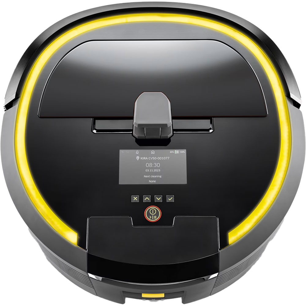 Aspirator robot KARCHER PROFESIONAL Kira CV 50 1.454-500.0, 4.5l, 36V, autonomie max 210 min, Wi-Fi, Navigare Lidar, negru