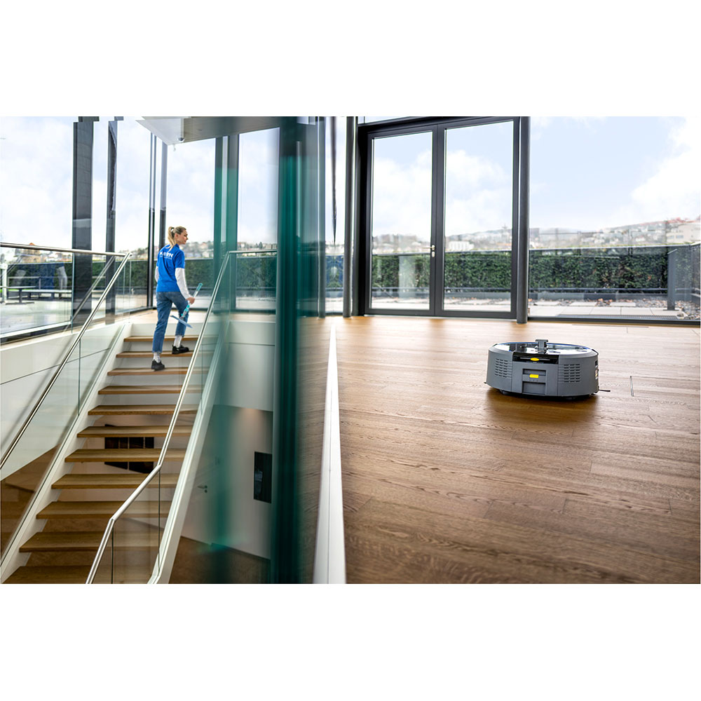 Aspirator robot KARCHER PROFESIONAL Kira CV 50 1.454-500.0, 4.5l, 36V, autonomie max 210 min, Wi-Fi, Navigare Lidar, negru