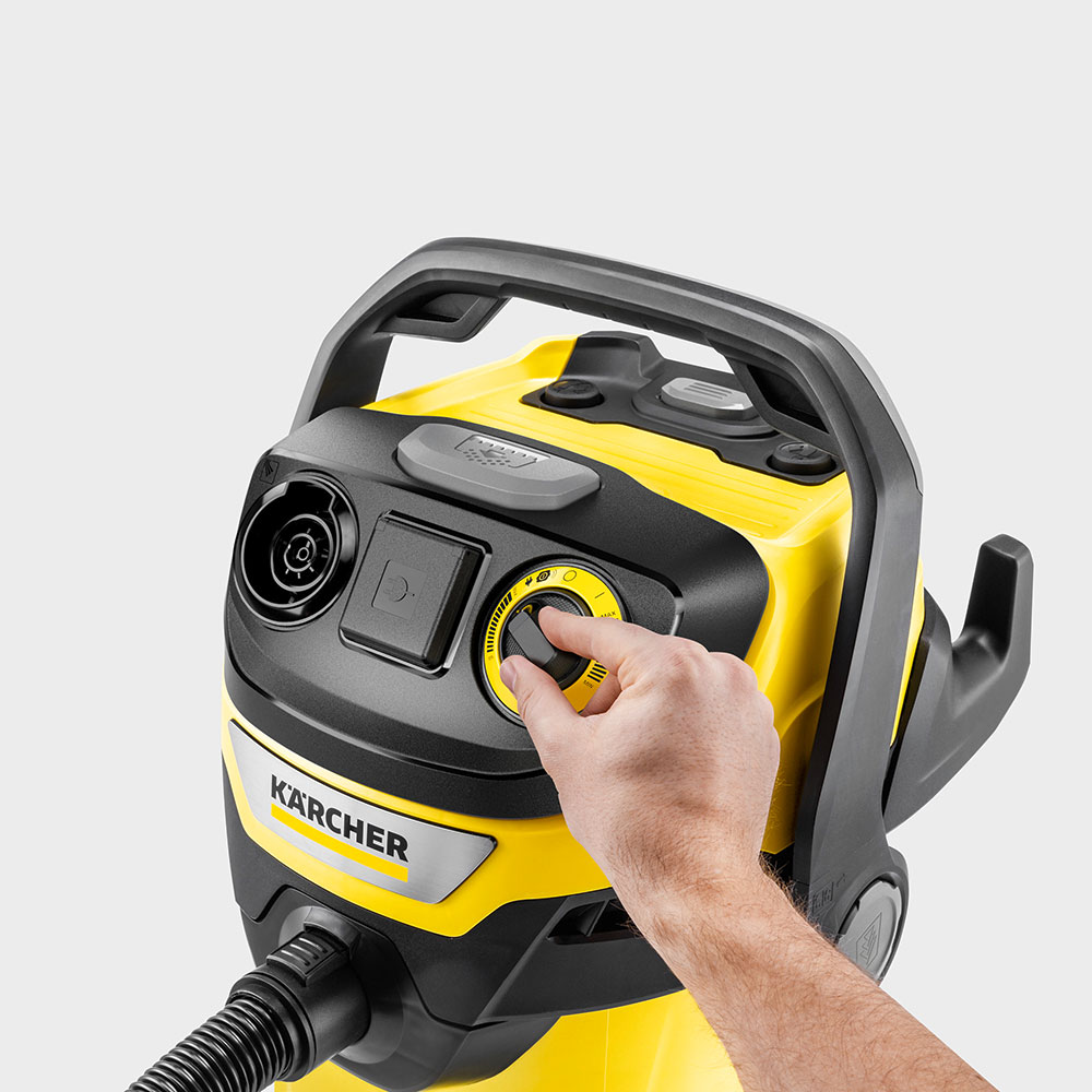Aspirator multifunctional KARCHER WD 5 Control P 25/5/22 1.628-317.0, 25l, 1200W, 73dB, galben-negru 