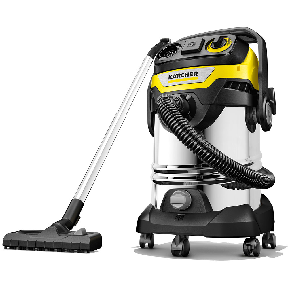 Aspirator multifunctional KARCHER WD 7 Control P S 30/6/35/T 1.628-385.0, 30l, 1400W, 73dB, argintiu-negru