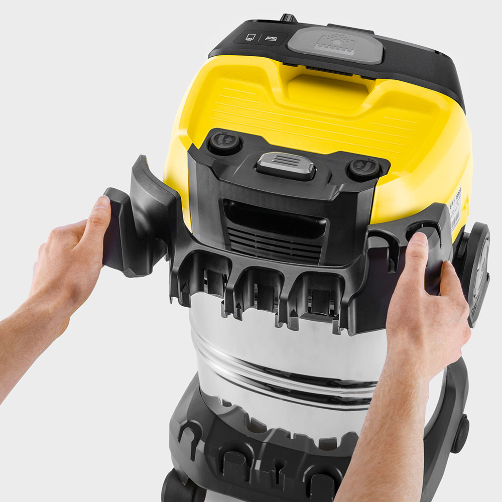 Aspirator multifunctional KARCHER WD 7 Control P S 30/6/35/T 1.628-385.0, 30l, 1400W, 73dB, argintiu-negru