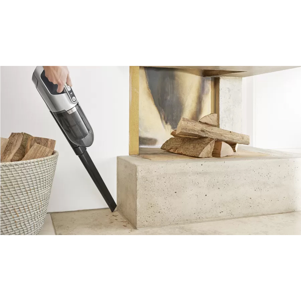 Aspirator vertical 2in1 BOSCH Flexxo Gen2 Seria 4 BCH3K2801, 0.4l, 25.2V, autonomie max 55 min, Sistem RobustAir, argintiu-negru