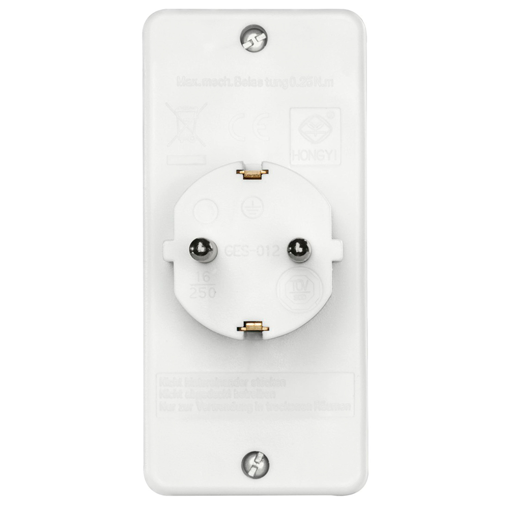 Adaptor priza HAMA 223215, 3 prize, alb