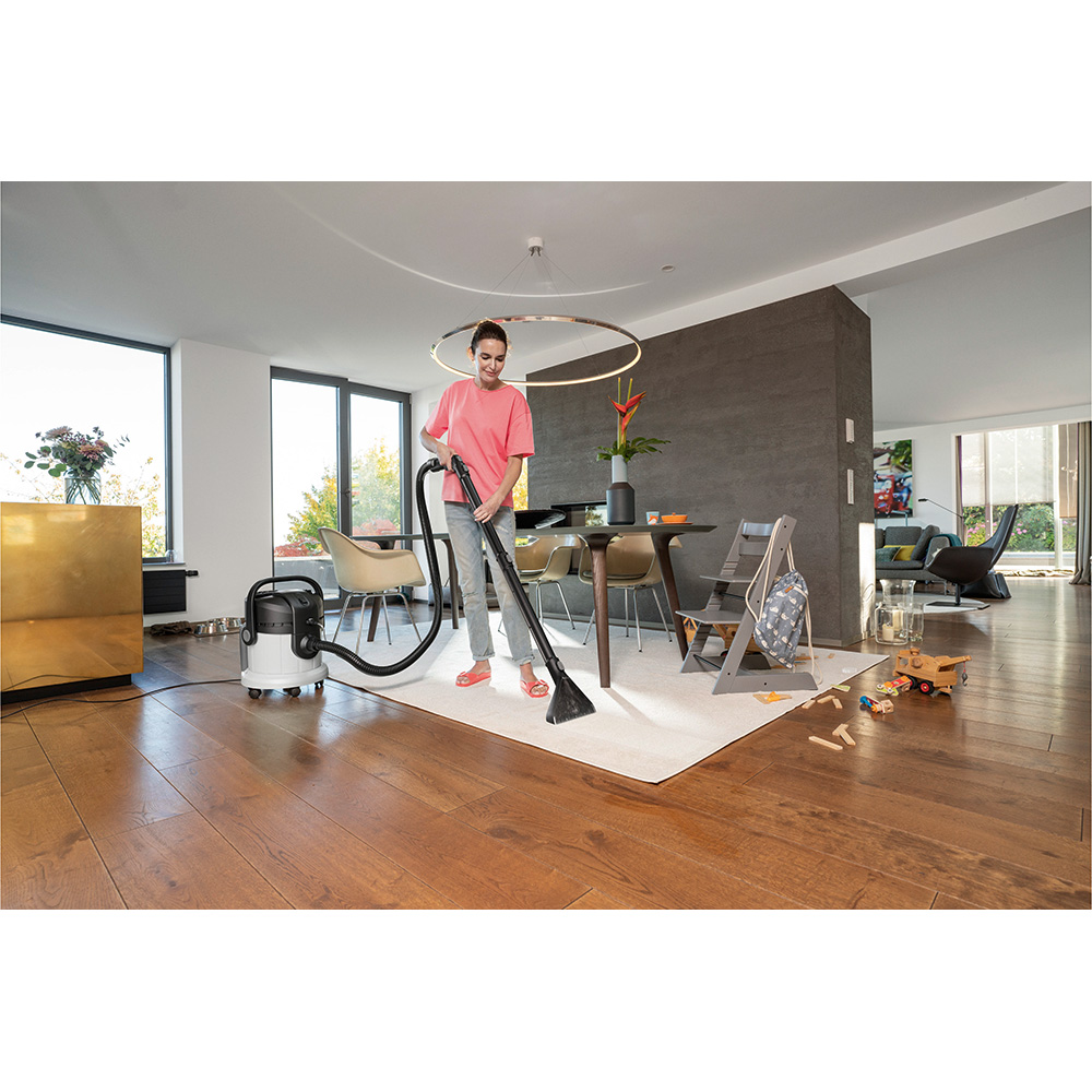 Aspirator cu spalare KARCHER SE 4 Plus Spezial, 4l, 1000W, alb