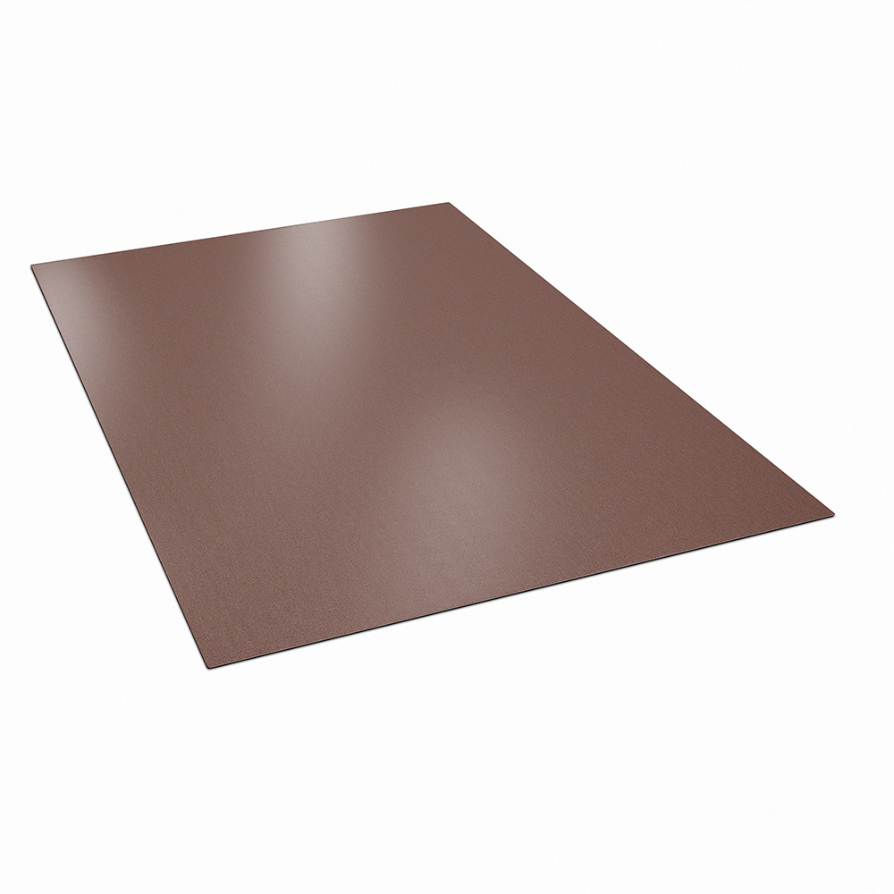 Tabla plana BILKA, maro mat (RAL 8017), 0.4 mm, 200 x 125 cm