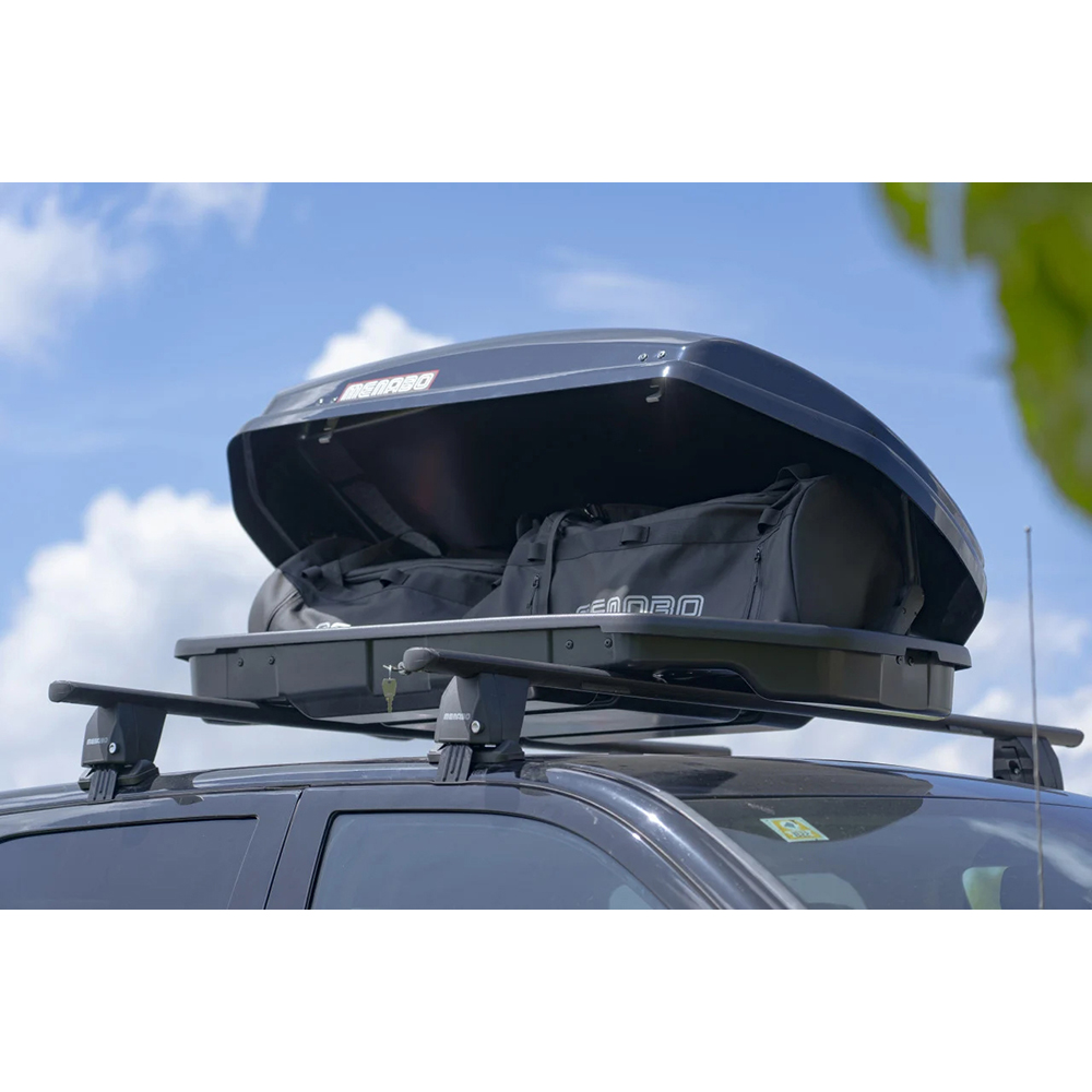 Cutie portbagaj MENABO Satellite, 330l, negru lucios