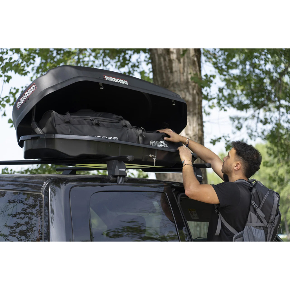 Cutie portbagaj MENABO Satellite, 330l, negru mat
