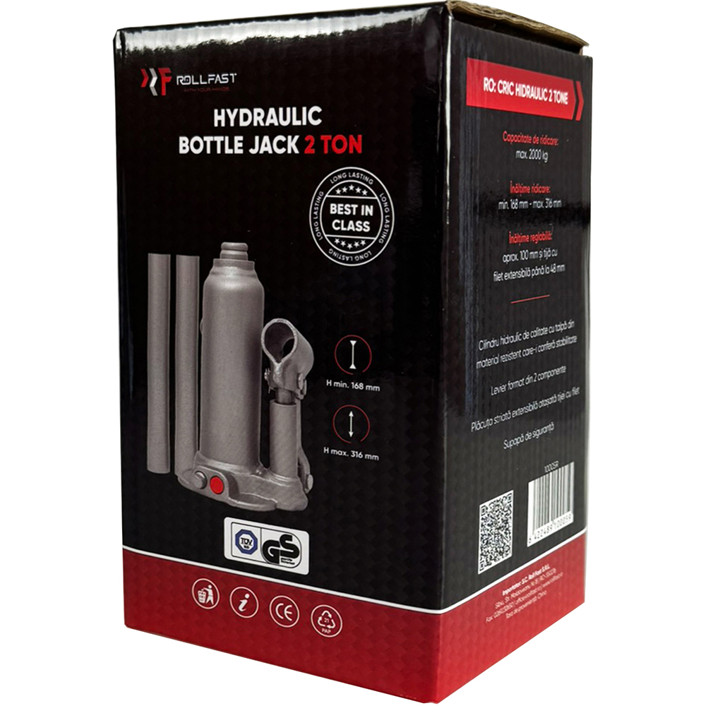 Cric hidraulic ROLL FAST 10005R, 2tone, gri