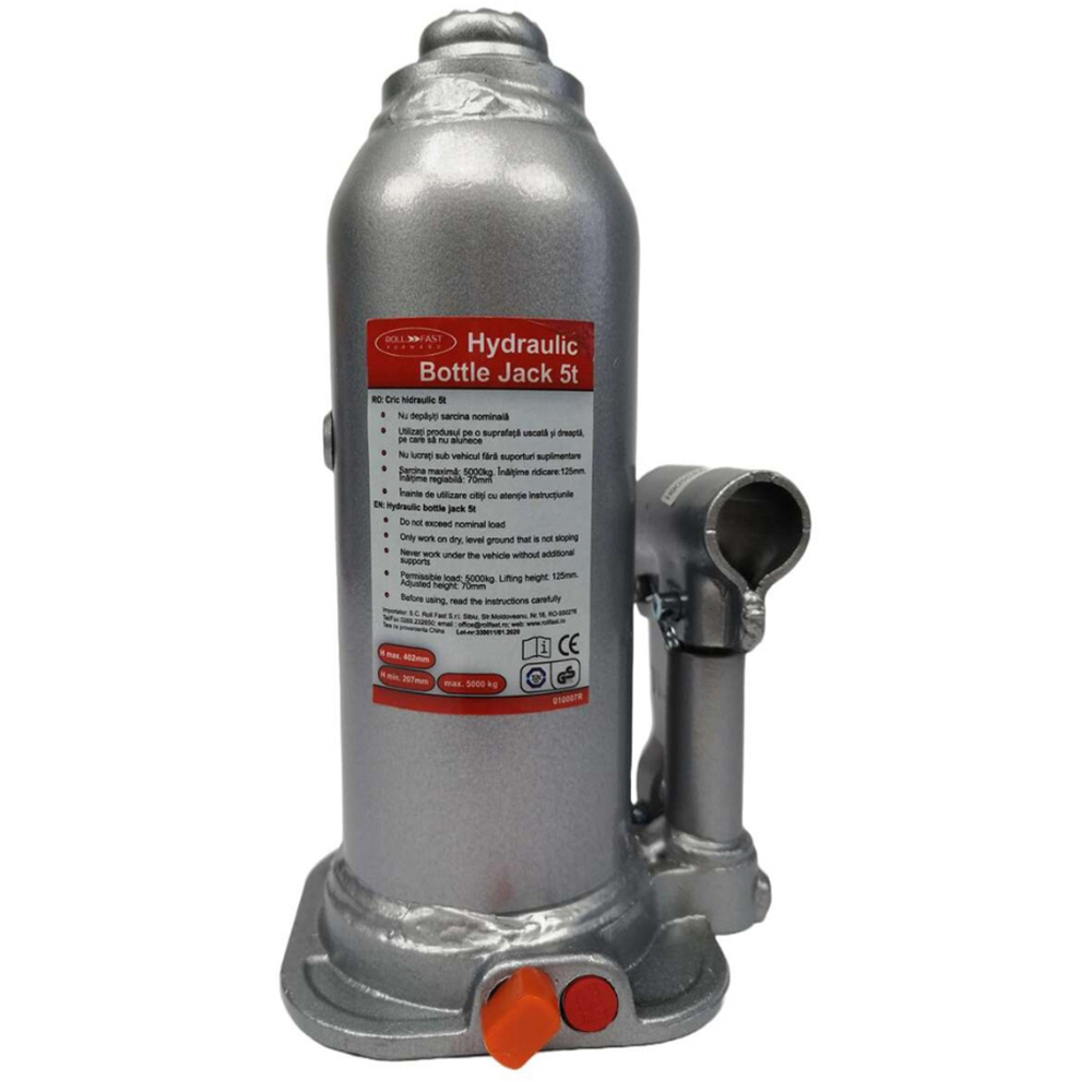 Cric hidraulic ROLL FAST 10007R, 5 tone, gri