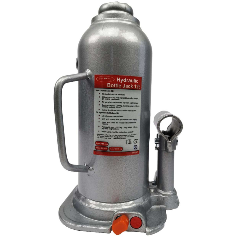 Cric hidraulic ROLL FAST 10012R, 12 tone, gri