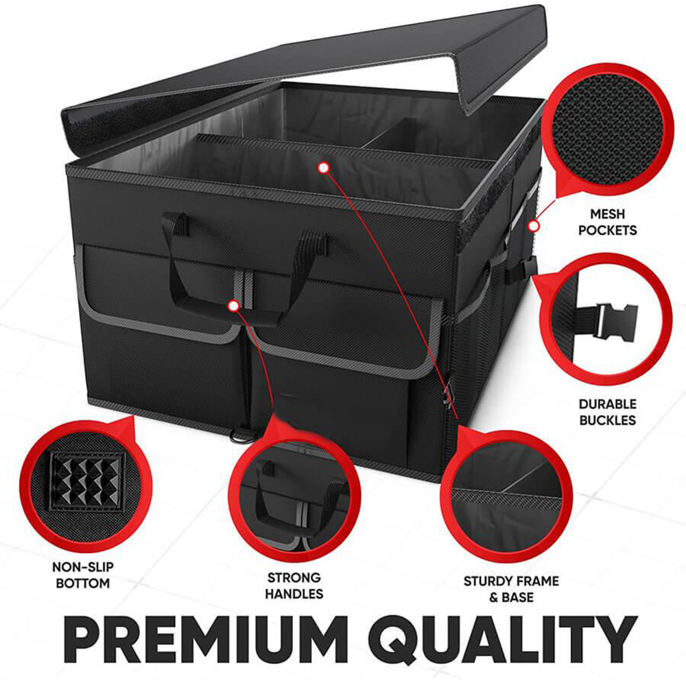 Organizator portbagaj ROLL FAST 10020R, 55 x 40 x 26 cm. negru
