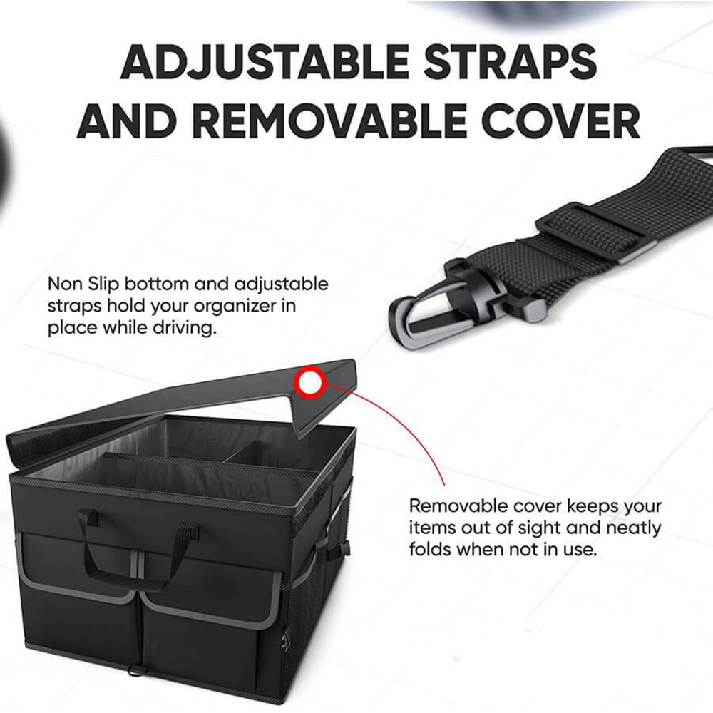 Organizator portbagaj ROLL FAST 10020R, 55 x 40 x 26 cm. negru