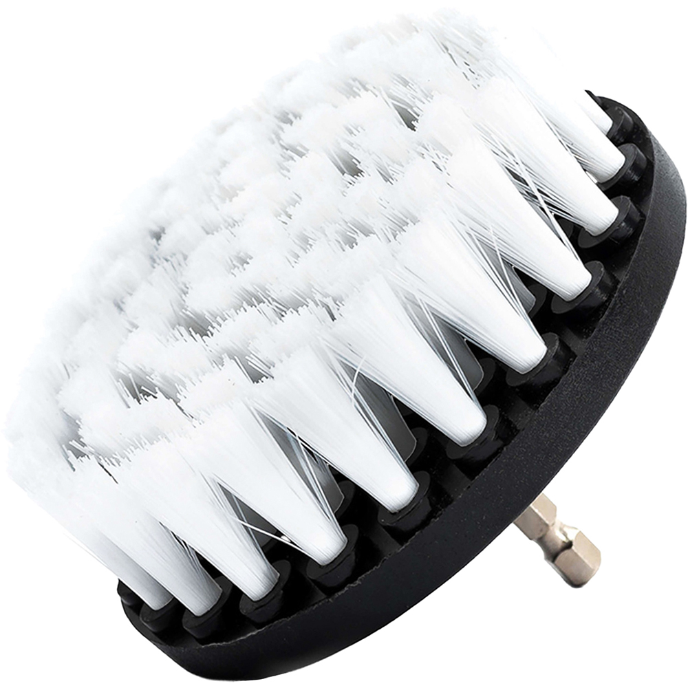 Perie auto mocheta ROLL FAST 10092R, 10cm, rotativa, alb-negru