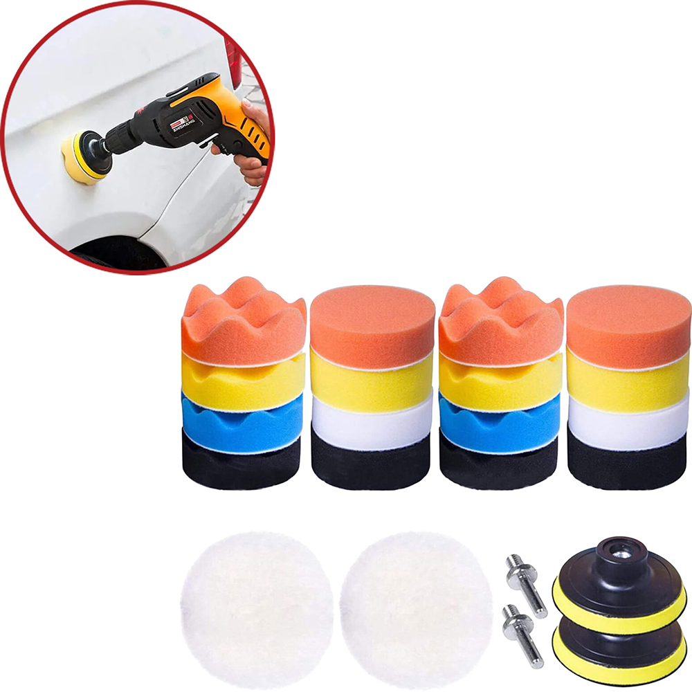 Set polish auto ROLL FAST 10160R, taler 8cm, 22 piese