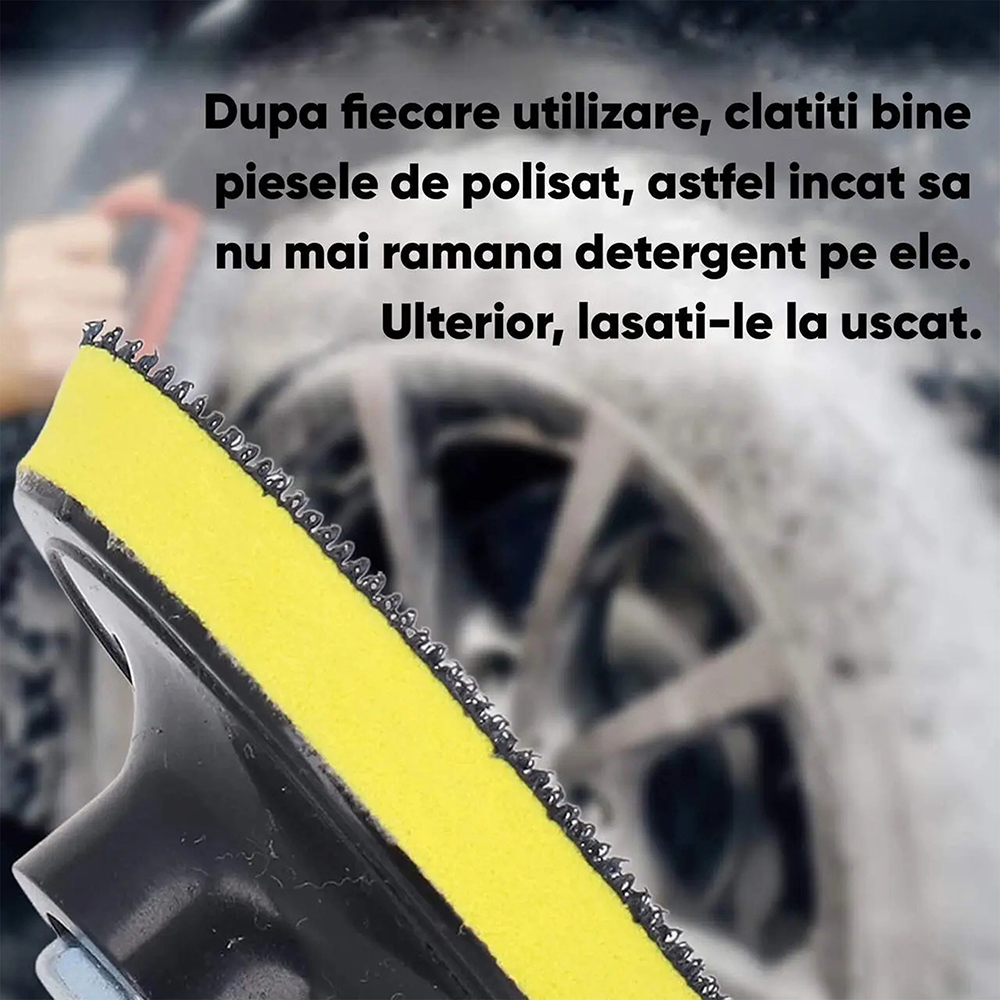 Set polish auto ROLL FAST 10160R, taler 8cm, 22 piese