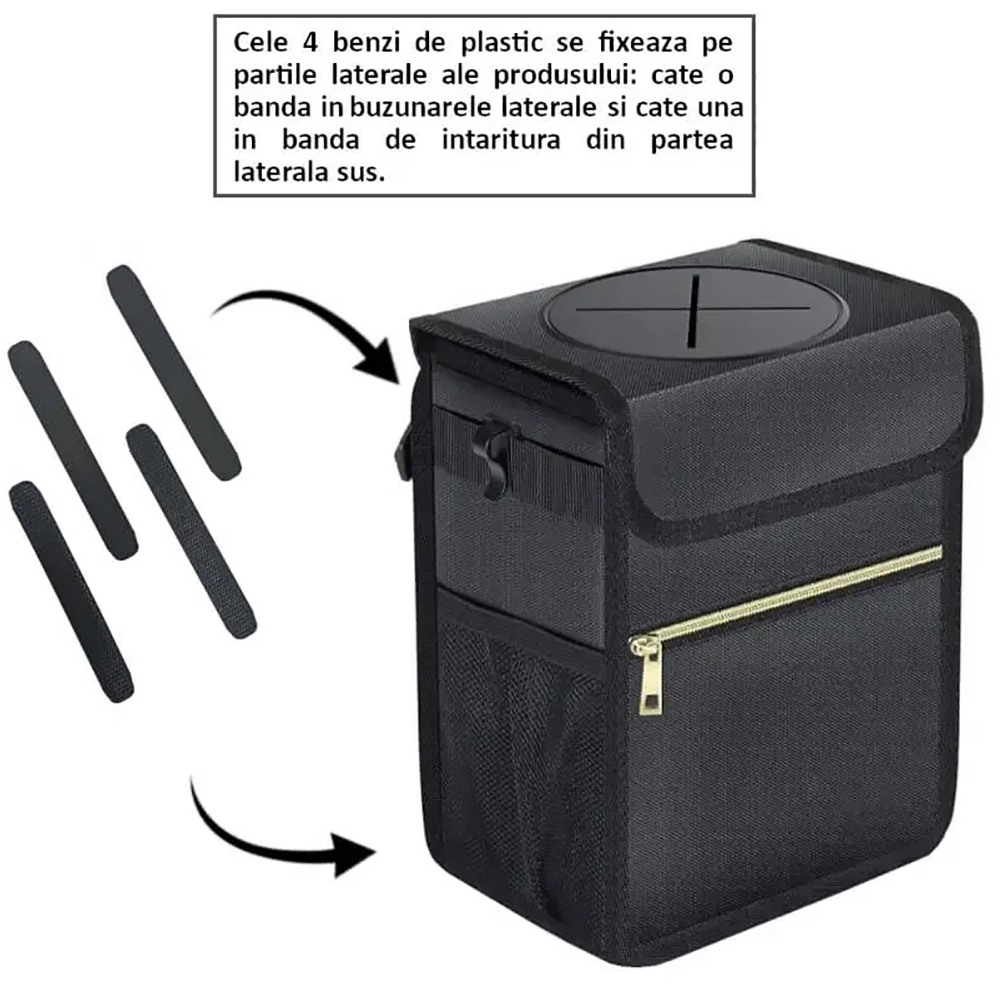 Cos de gunoi auto ROLL FAST 10300R, negru