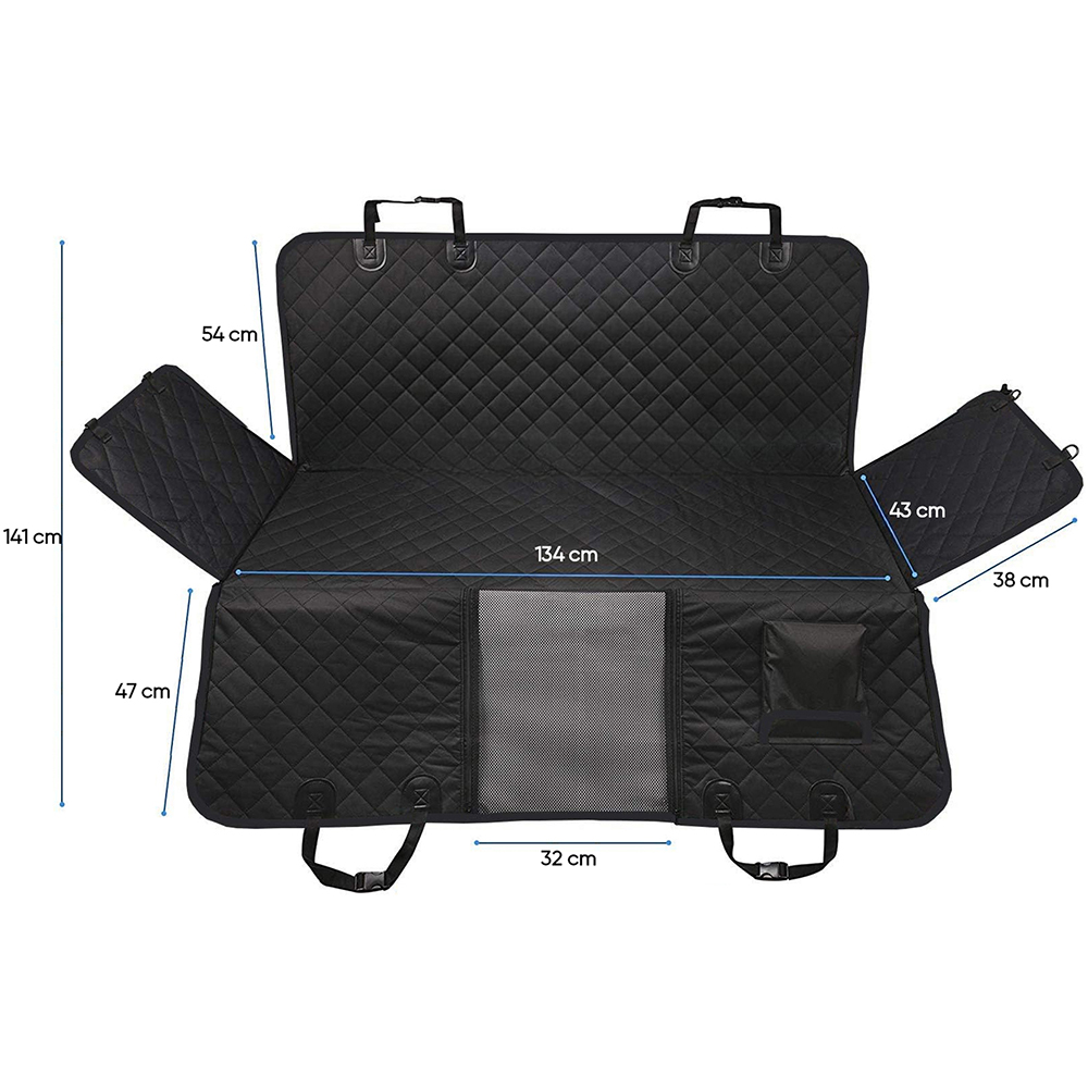 Husa protectie animale bancheta ROLL FAST 10510R, 141 x 134cm, negru