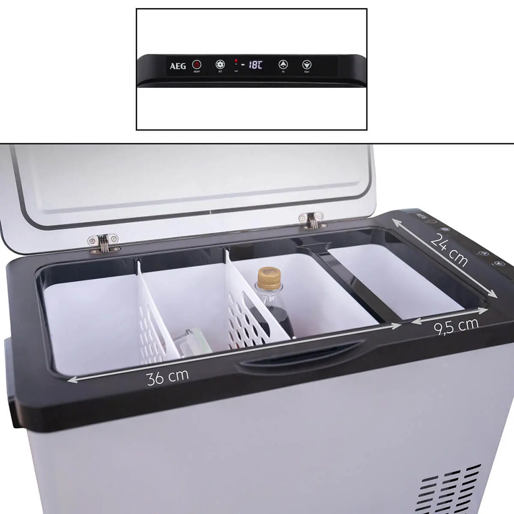 Frigider auto portabil AEG KK30, compresor, congelare -20grade, 12/24V, 30l