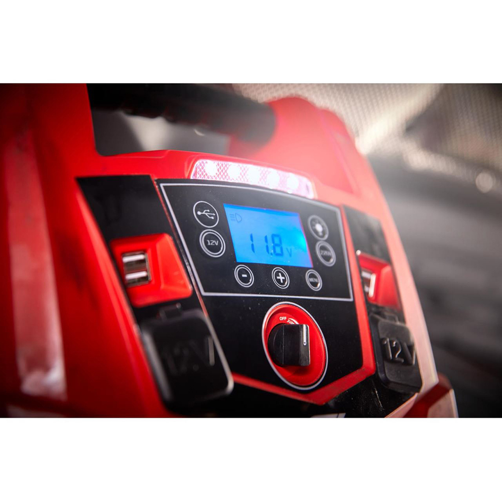 Robot pornire  4in1 FORMULA 1 Jumpstarter PJ125, 12V, 1250A, USB, compresor, lampa led, rosu
