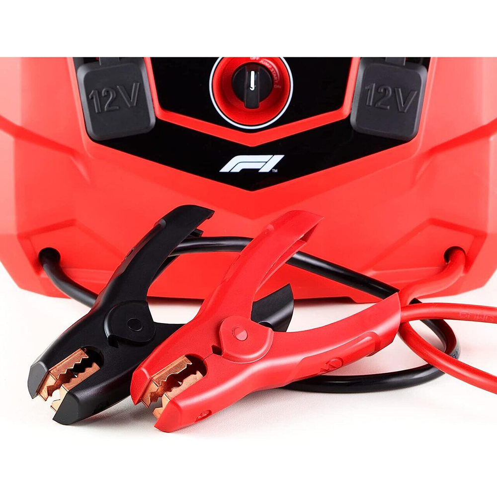 Robot pornire  4in1 FORMULA 1 Jumpstarter PJ125, 12V, 1250A, USB, compresor, lampa led, rosu