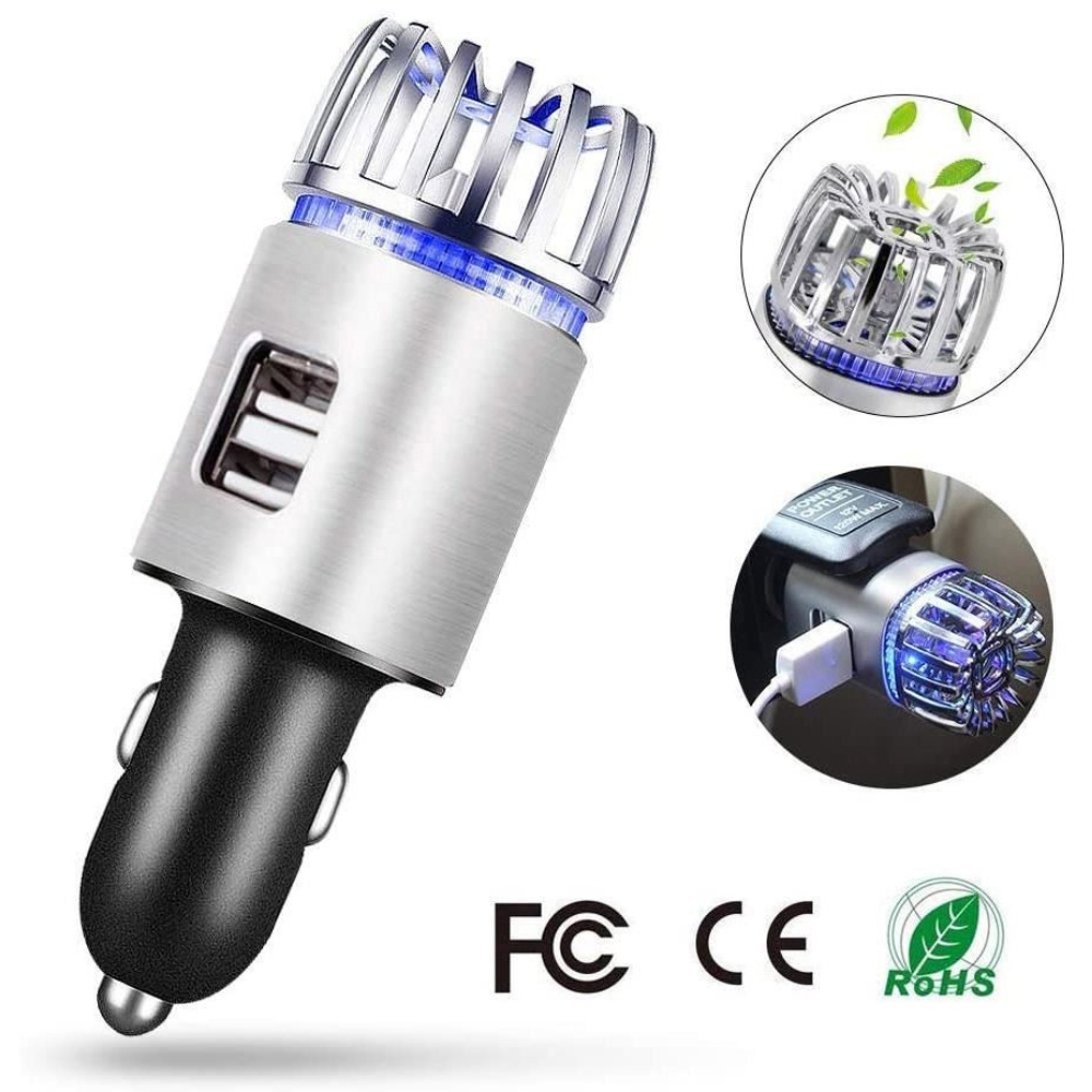 Purificator aer auto, ROLL FAST 11022R, incarcator USB, negru
