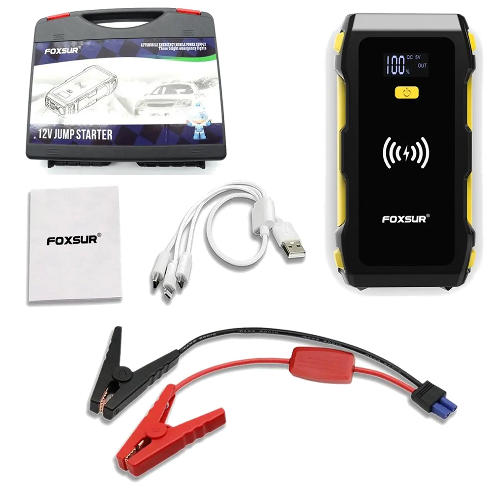 Robot pornire FOXSUR FJS-800, 39800mAh, 1200A, 12V