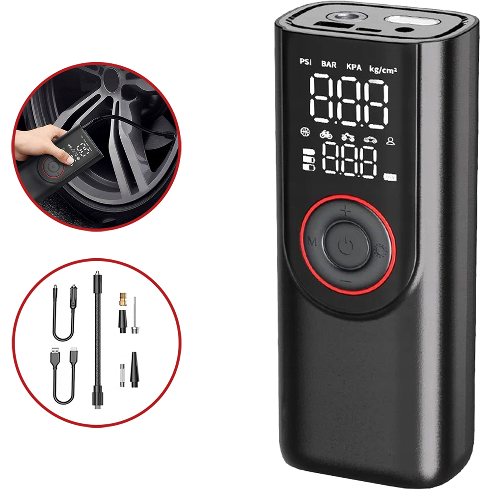 Compresor auto ROLL FAST 11830R, acumulator, 10bar, 12V