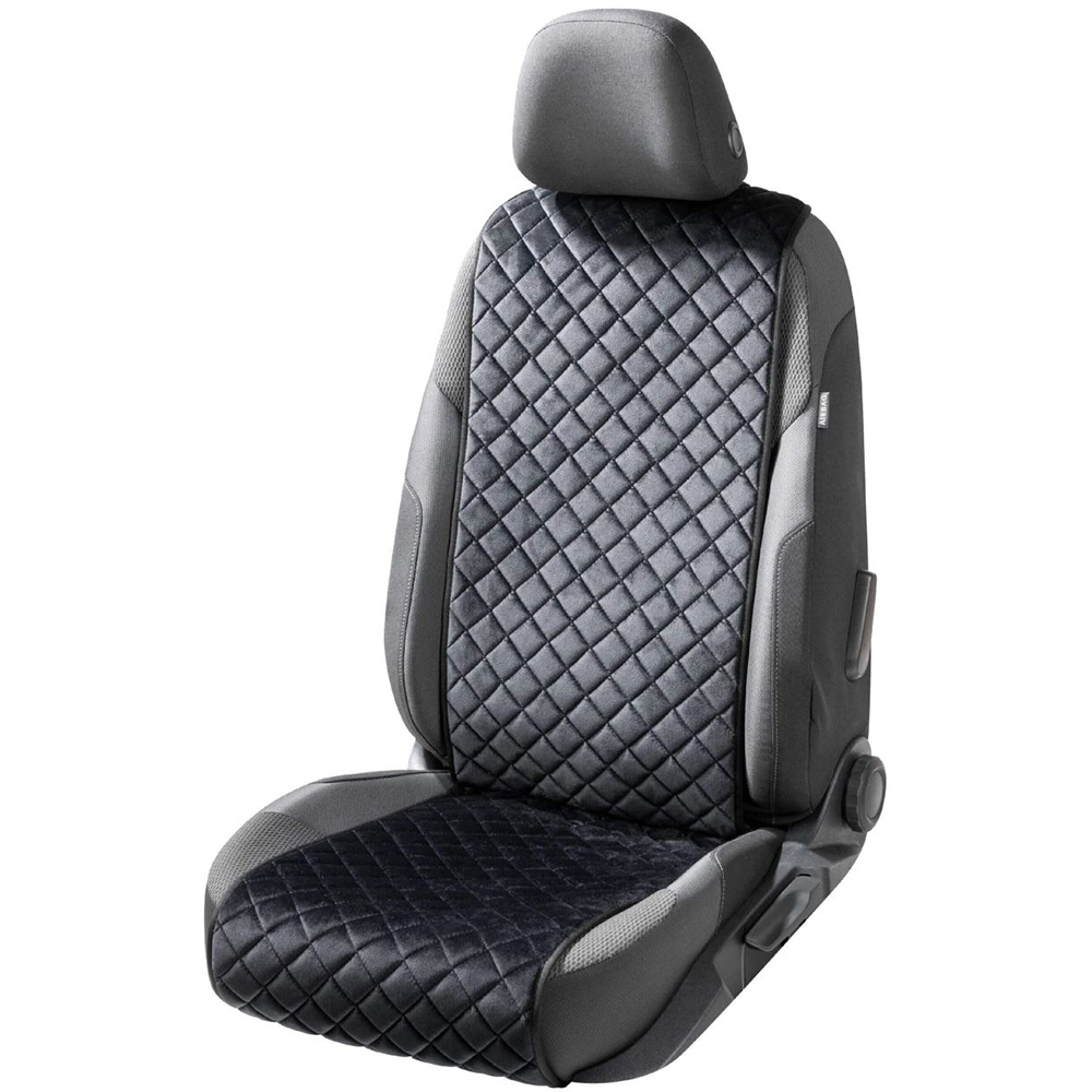Husa scaun WALSER Comfortline Luxor, poliester-bumbac, negru