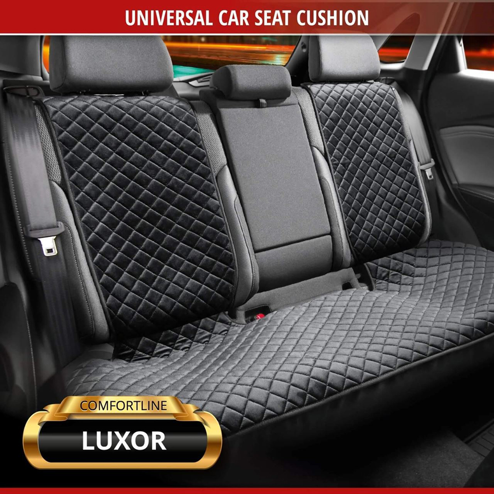 Husa bancheta WALSER Comfortline Luxor, universal, negru