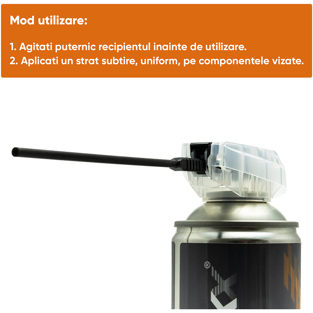 Spray vaselina siliconica TECMAXX 14001, aplicator 250ml