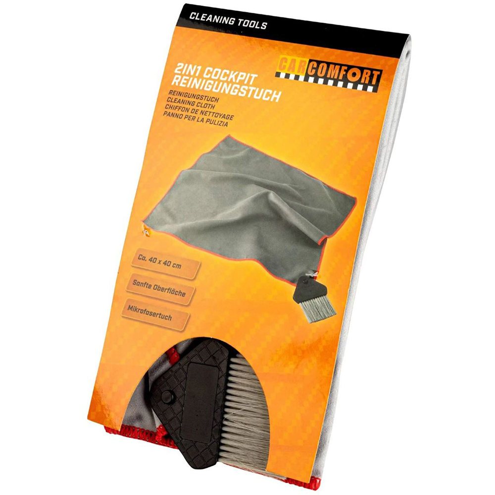Laveta microfibra cu perie WALSER 16163, 40 x 40cm, 1buc