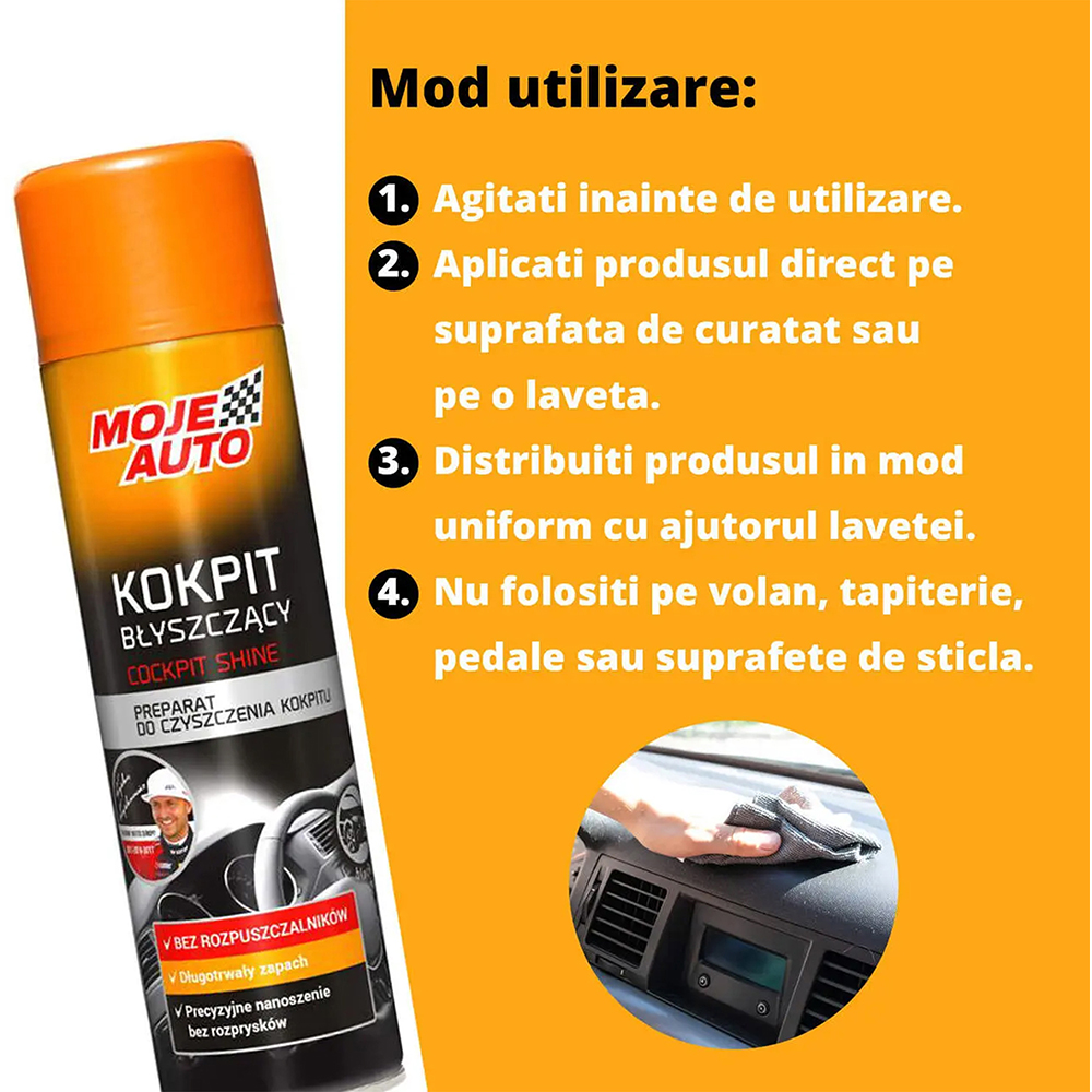Spray bord MOJE AUTO Black 19571, 500ml