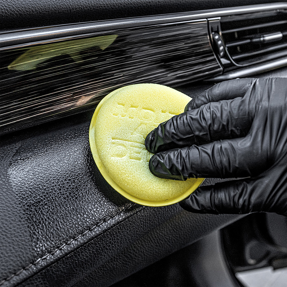 Burete aplicator MOJE AUTO Detailing, 10 x 2cm, galben