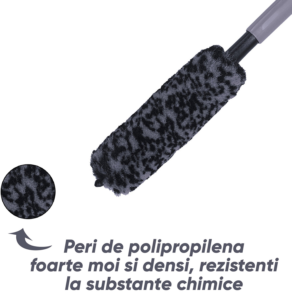 Perie jante MOJE AUTO 19647, microfibra, lana, 26cm