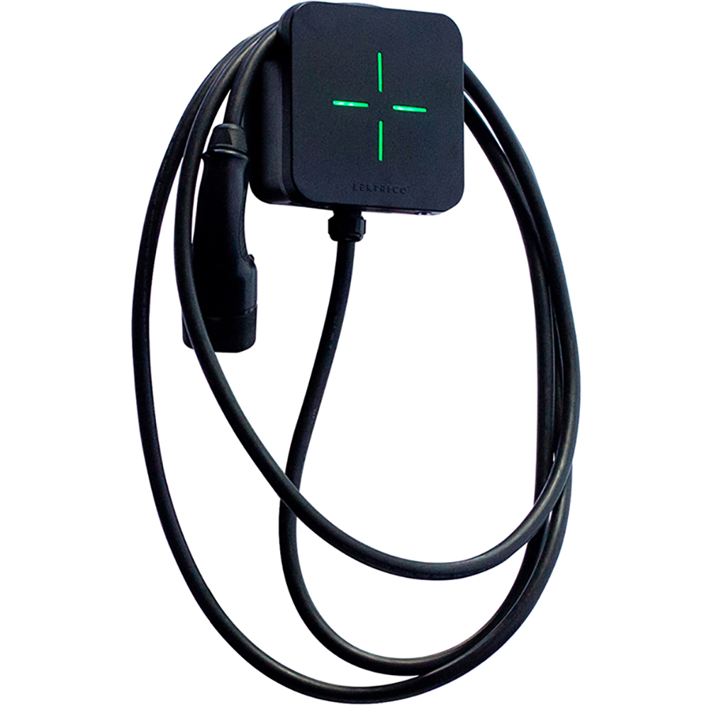 Statie incarcare masini electrice LEKTRI.CO One Safe EM, monofazat 7.4kW, 32A, Type 2, cablu 5m, Wi-Fi, negru