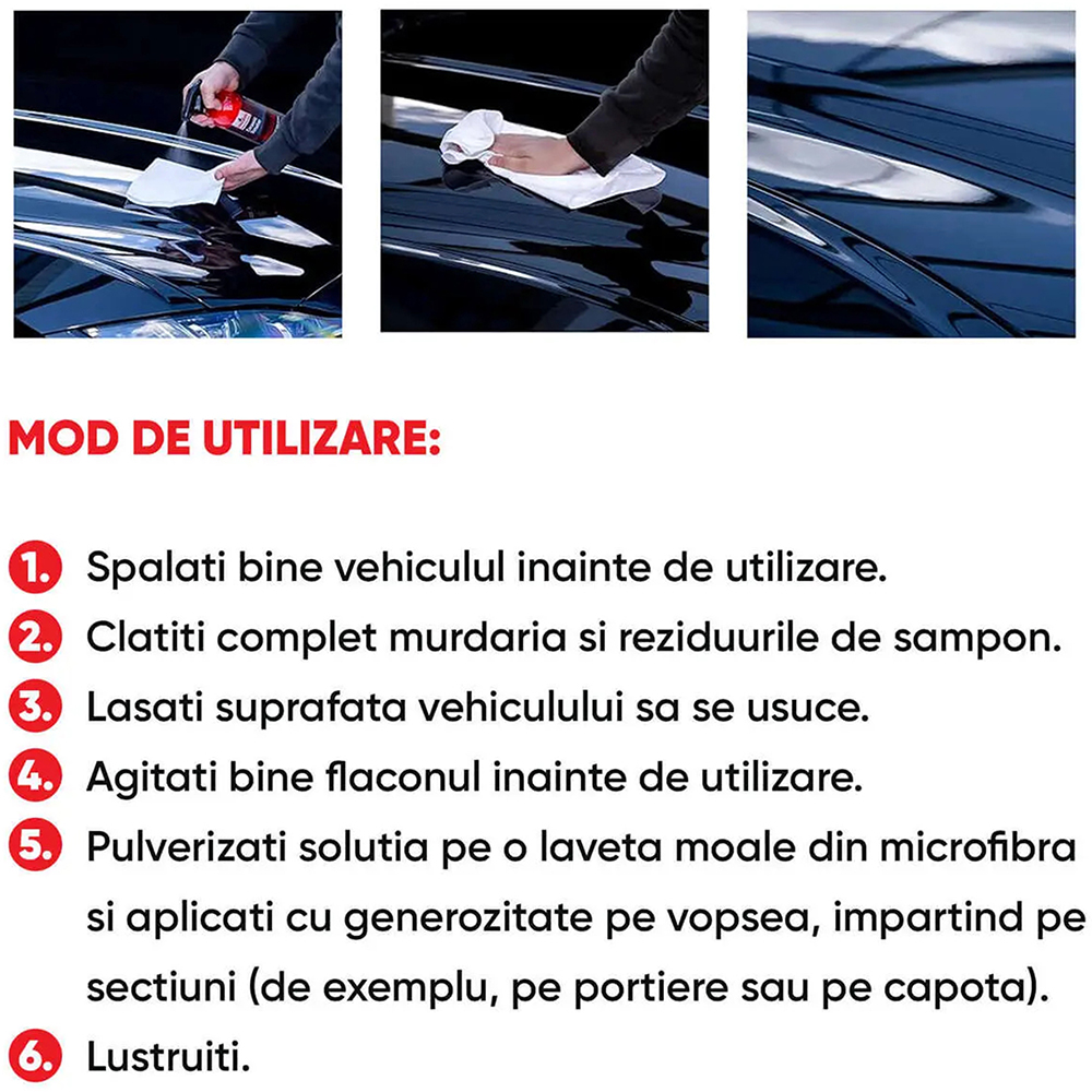Ceara auto NIGRIN, lustruire, 750ml
