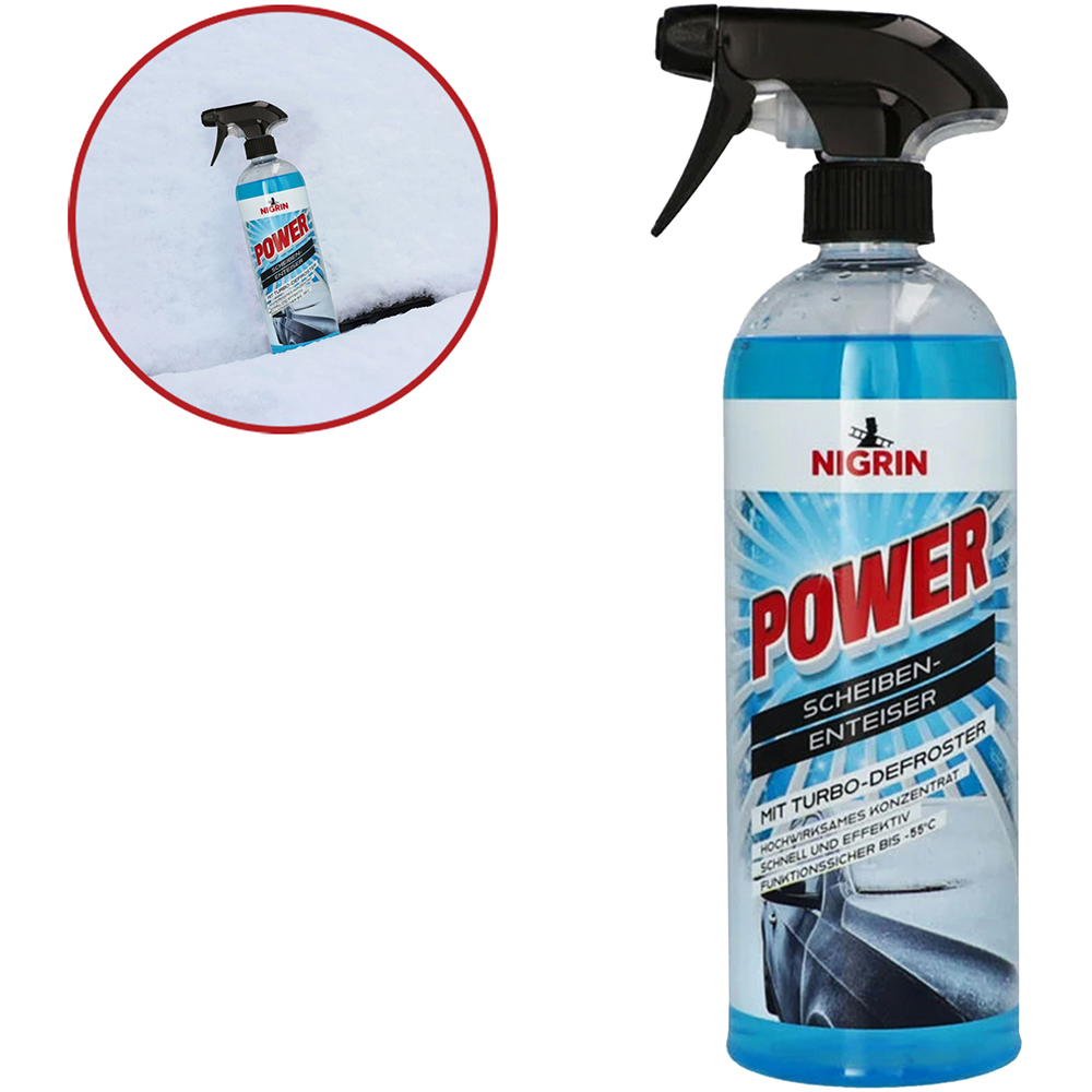 Solutie dezghetare parbriz NIGRIN, -55grade, 750ml